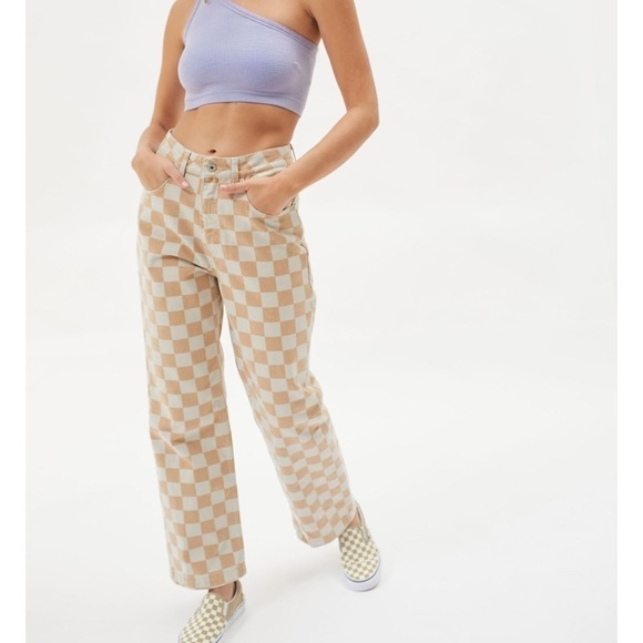 The Ragged Priest Denim - Urban Outfitters Exclusive The Ragged Priest Checkered Jeans - 24